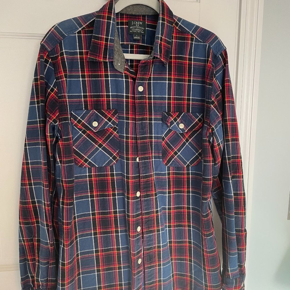 Men's J Crew Heavyweight Flannel Size Large